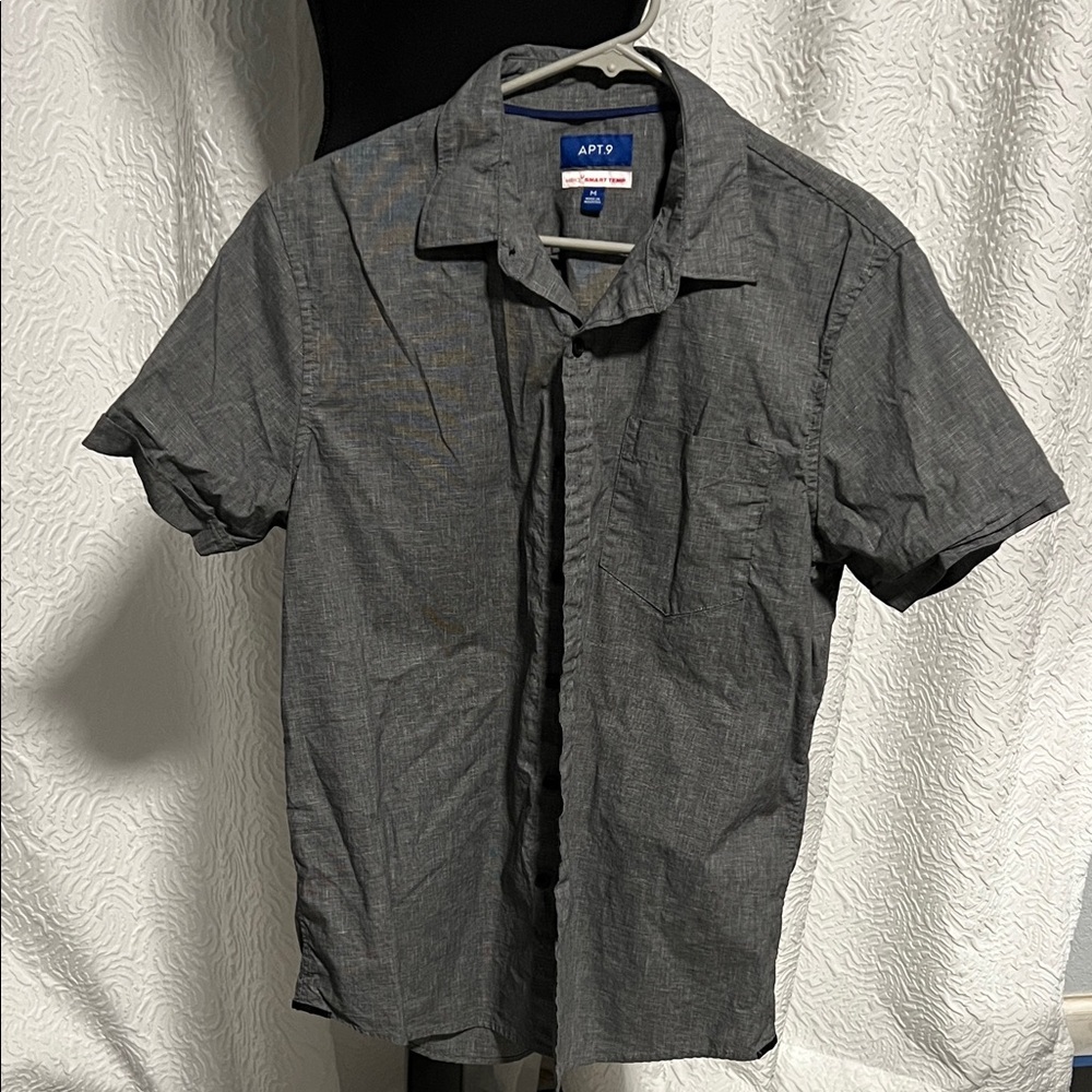Apt. 9 Charcoal Button Down Shirt
